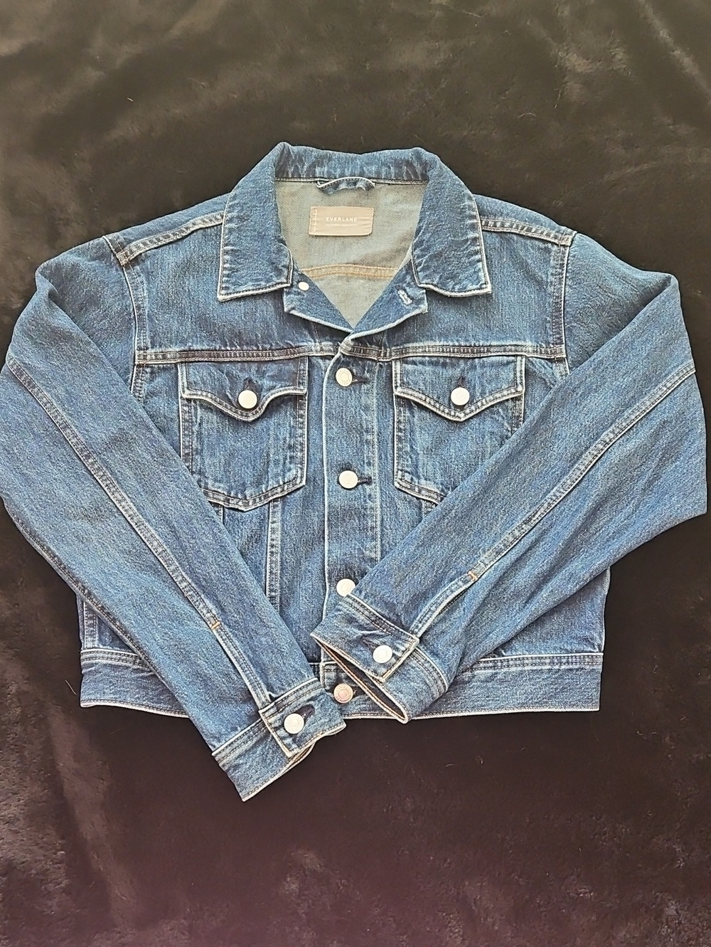 Everlane Shrunken Denim Jacket - Sz L